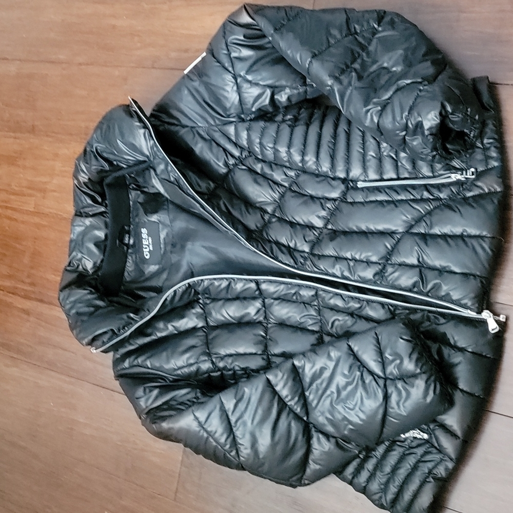 Black Guess Coat XL